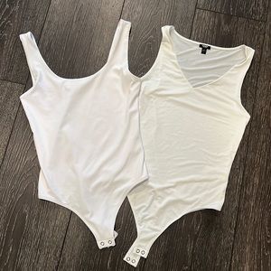 New White Matte Express Body Contour Bodysuits